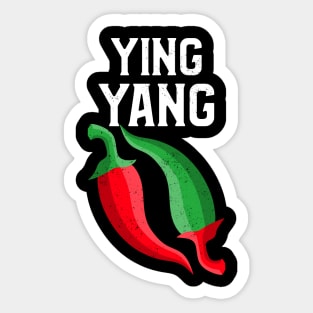 Chilli Ying Yang Sticker